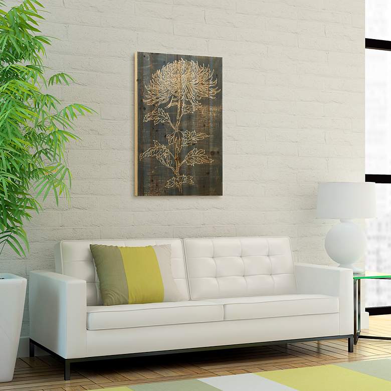 Image 5 Indigo Dance II 36" High Giclee Print Solid Wood Wall Art more views