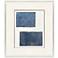 Indigo Framework II 35"W x 41"H Framed Art