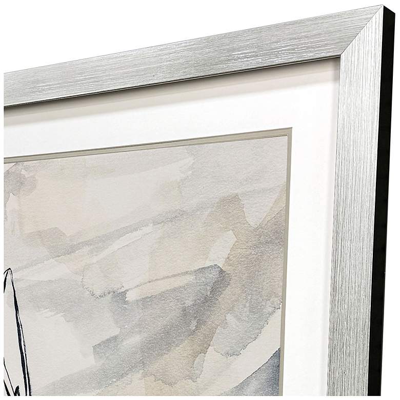 Image 3 Indigo Markings I 32"W x 26"H Contemporary Framed Art more views