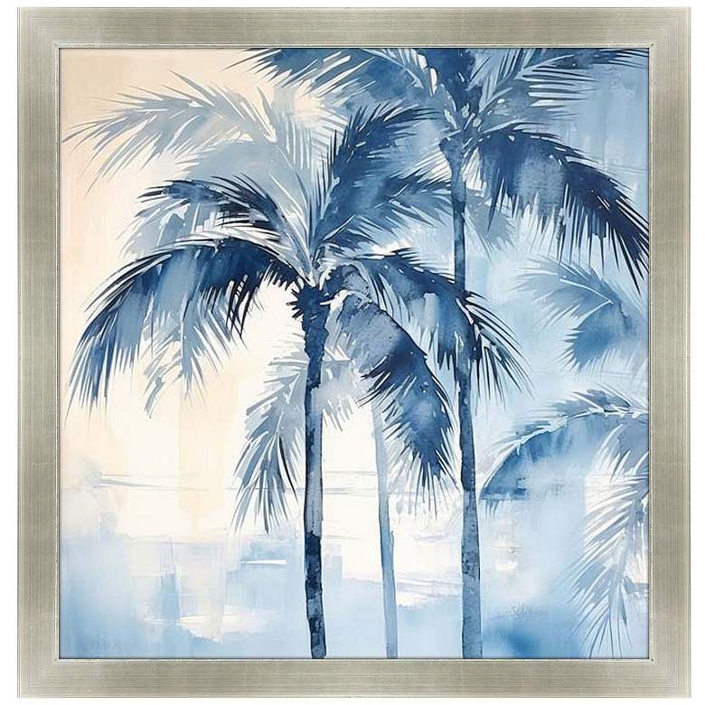 Image 1 Indigo Paradise II 35"W x 35"H Framed Art