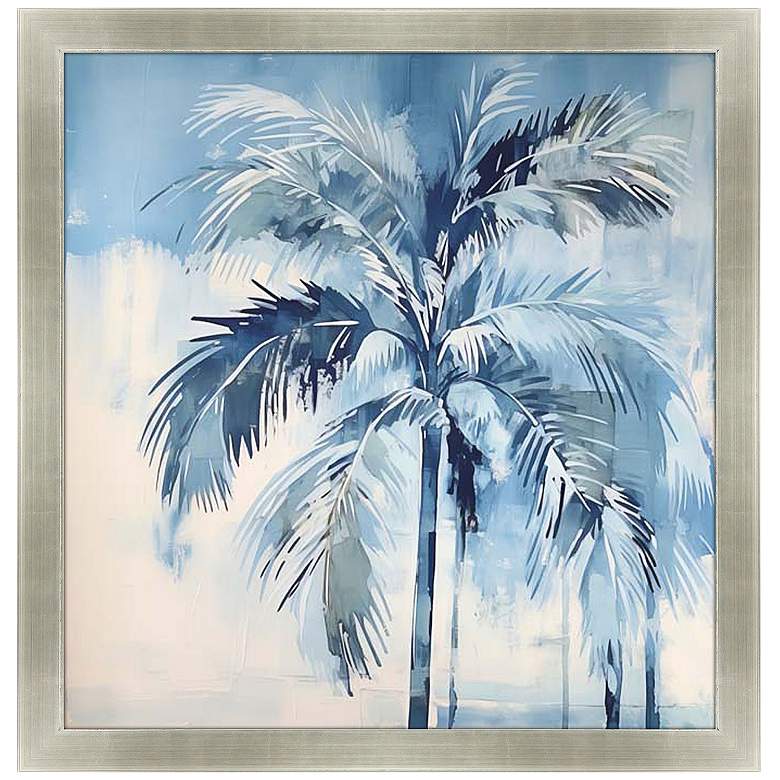 Image 1 Indigo Paradise III 35"W x 35"H Framed Art