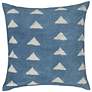 1_Indigo Triangles 20" Square Accent Pillow