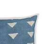 2_Indigo Triangles 20" Square Accent Pillow more views