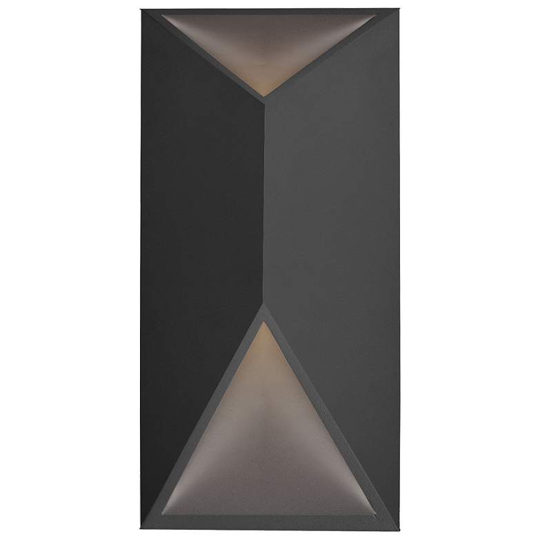 Image 1 Indio 12-in 1 Light Black Integrated LED Outdoor Wall 11W Kuzco