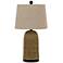 Indio Brown Woven Wicker Basket Table Lamp
