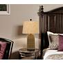 3_Indio Brown Woven Wicker Basket Table Lamp more views