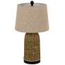 6_Indio Brown Woven Wicker Basket Table Lamp more views