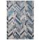 Indio Herringbone Indoor Ivory Area Rug 39H1F 5' x 8'
