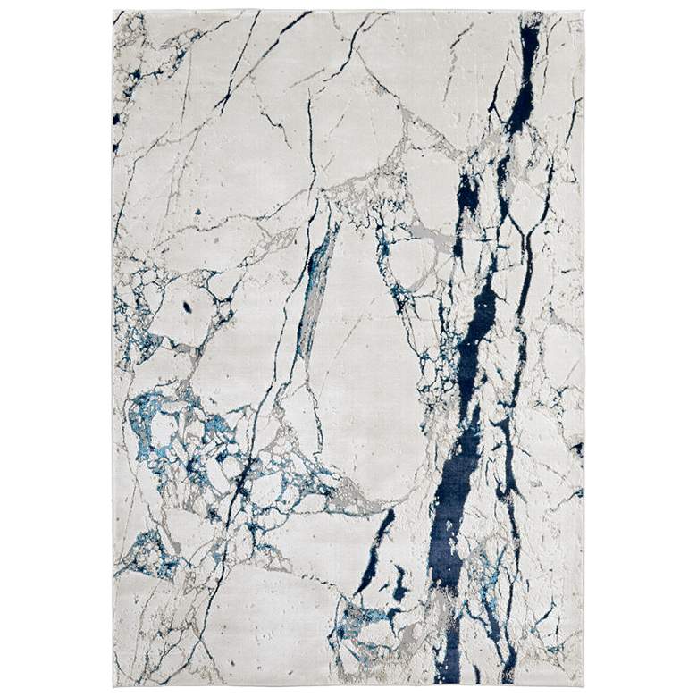 Image 1 Indio Modern Abstract Soft Indoor Ivory Area Rug 39GWF