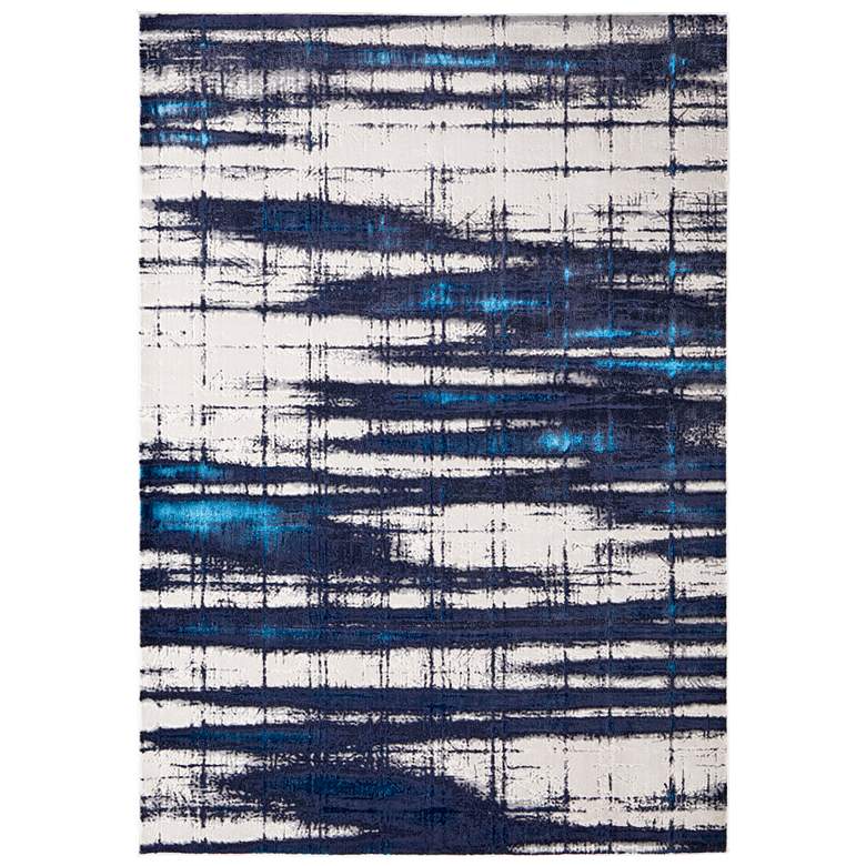 Image 1 Indio Modern Abstract Soft Indoor Ivory Area Rug 39GZF