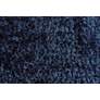Indochine 4944550 4&#39;9"x7&#39;6" Dark Blue Plush Shag Area Rug