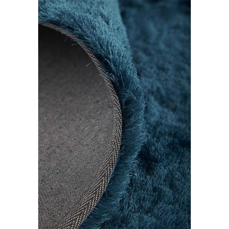 Image 5 Indochine 4944550 4'9"x7'6" Deep Teal Blue Shag Area Rug more views