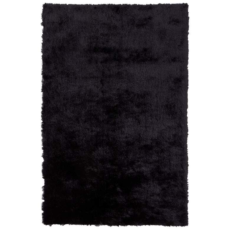 Image 1 Indochine Modern Solid Hand Tufted Black Area Rug 4550F