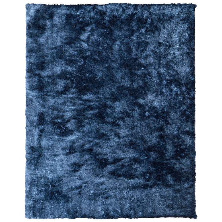 Image 1 Indochine Modern Solid Hand Tufted Blue Area Rug 4550F