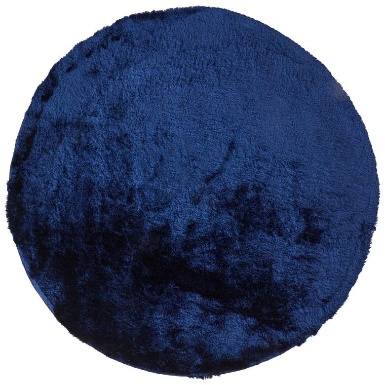 Image 1 Indochine Modern Solid Hand Tufted Blue Area Rug 4550F