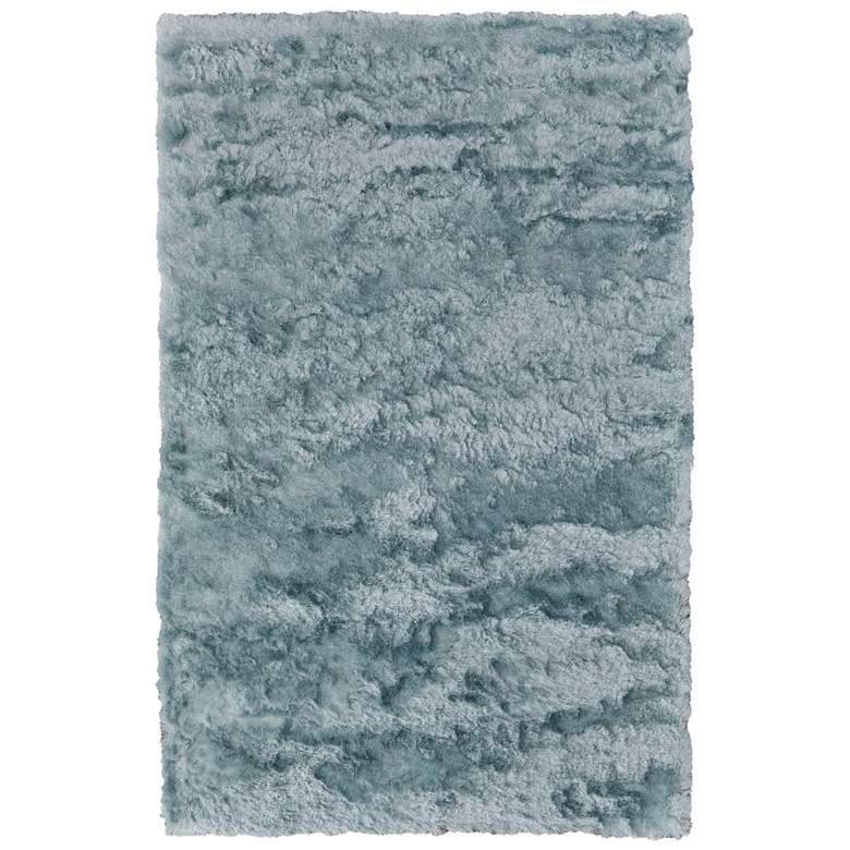 Image 1 Indochine Modern Solid Hand Tufted Blue Area Rug 4550F