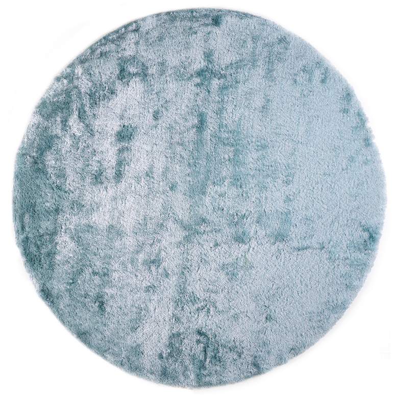 Image 1 Indochine Modern Solid Hand Tufted Blue Area Rug 4550F