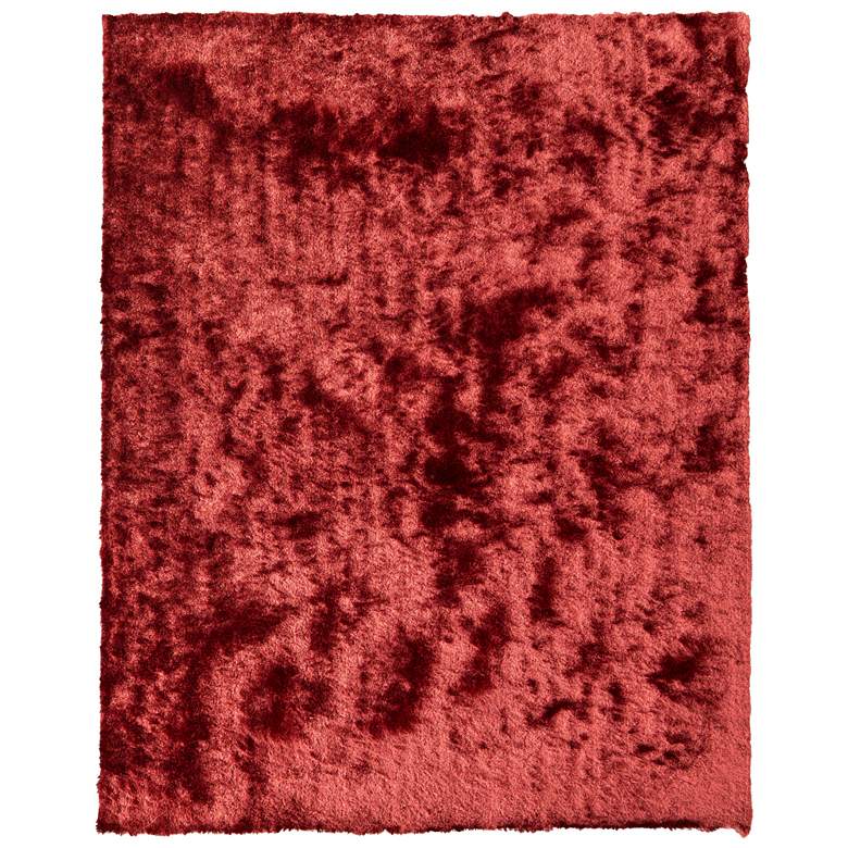 Image 1 Indochine Modern Solid Hand Tufted Red Area Rug 4550F