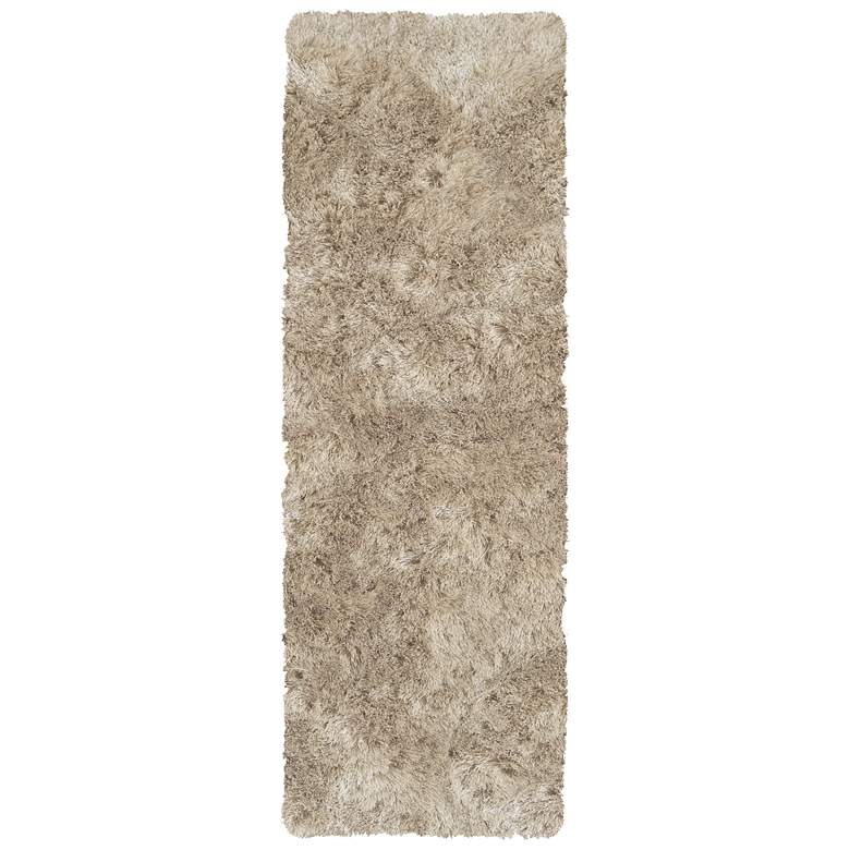 Image 1 Indochine Modern Solid Hand Tufted Tan Area Rug 4550F