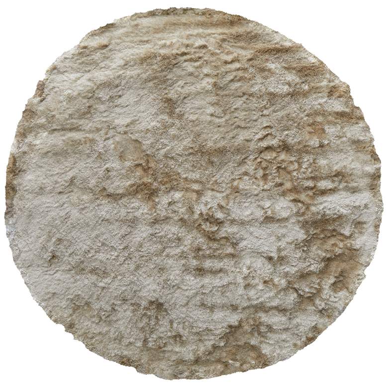 Image 1 Indochine Modern Solid Hand Tufted Tan Area Rug 4550F