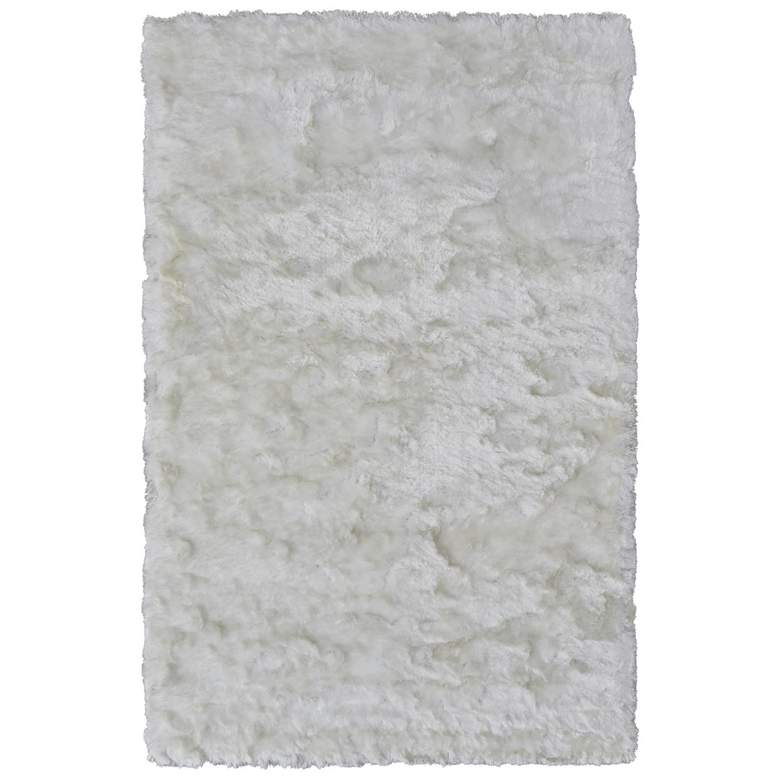 Image 1 Indochine Modern Solid Hand Tufted White Area Rug 4550F