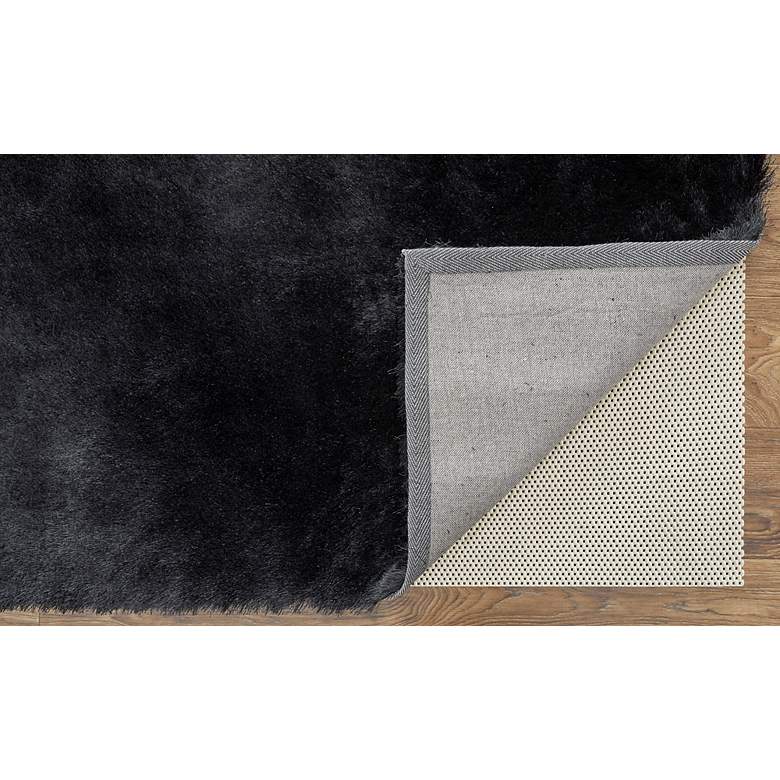Image 5 Indochine Solid Hand Tufted Black Area Rug 4550F 4'-9" x 7'-6" more views