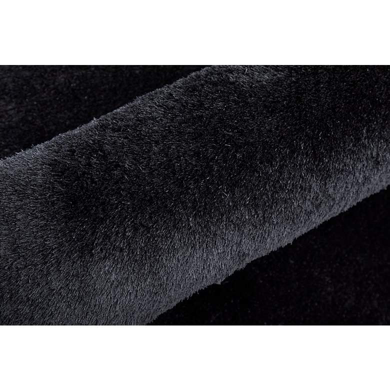 Image 6 Indochine Solid Hand Tufted Black Area Rug 4550F 4'-9" x 7'-6" more views