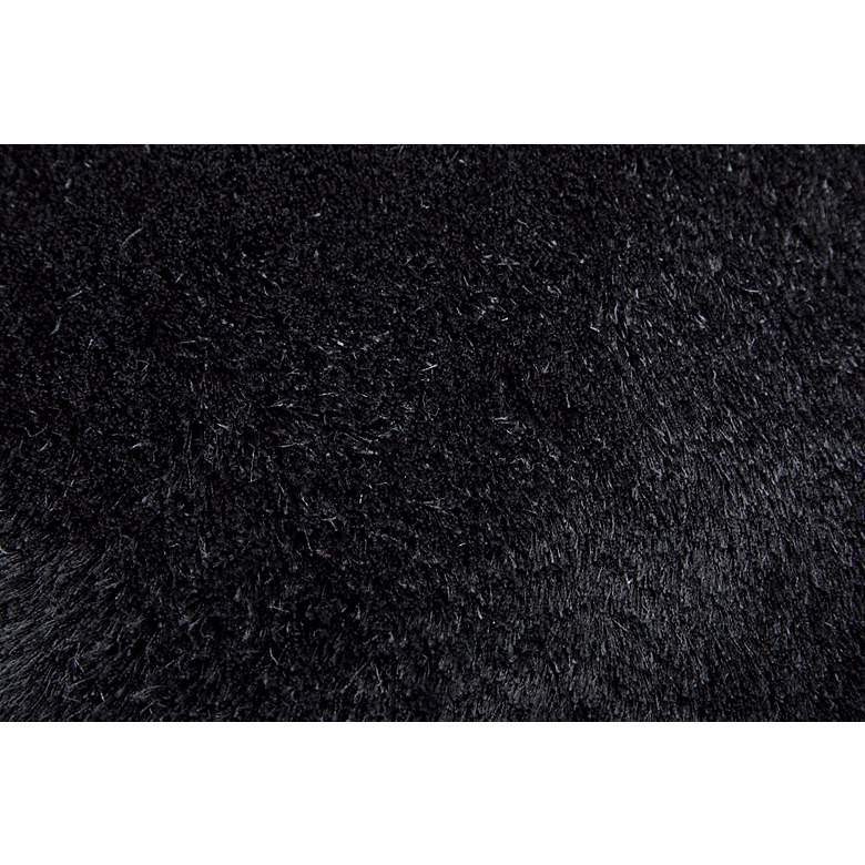 Image 7 Indochine Solid Hand Tufted Black Area Rug 4550F 4'-9" x 7'-6" more views