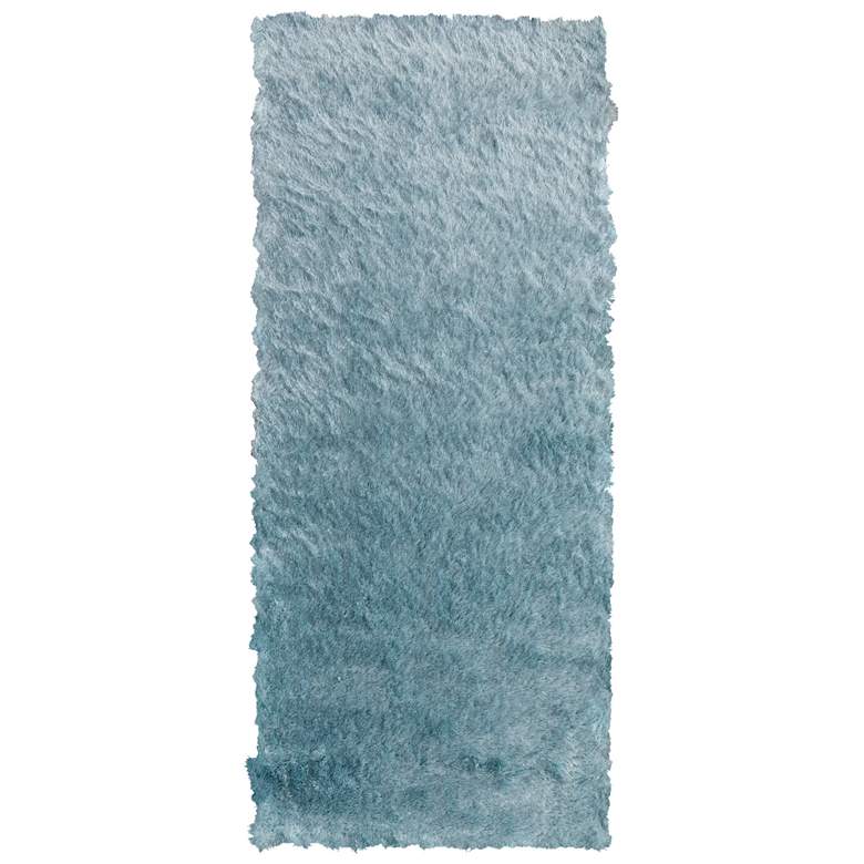 Image 1 Indochine Solid Hand Tufted Blue Area Rug 4550F 2'-6" x 6'