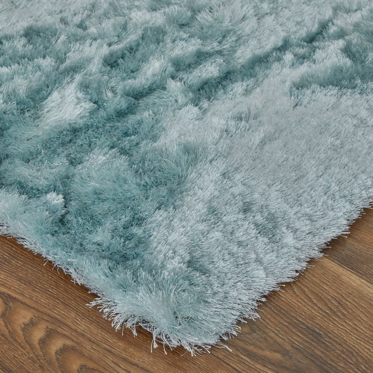 Image 3 Indochine Solid Hand Tufted Blue Area Rug 4550F 3'-6" x 5'-6" more views