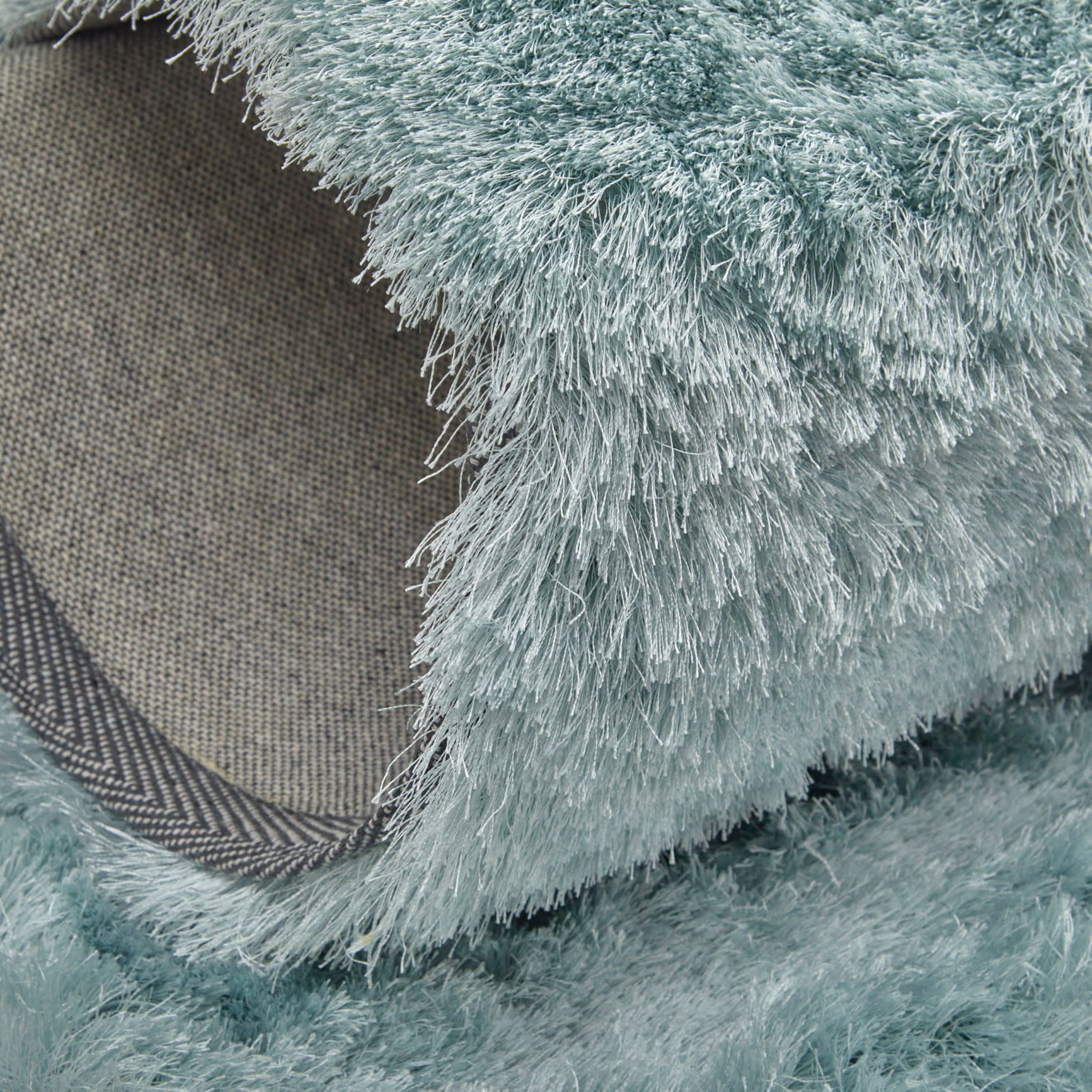 Indochine Solid Hand Tufted Blue Area Rug 4550F 8' x 8' Round