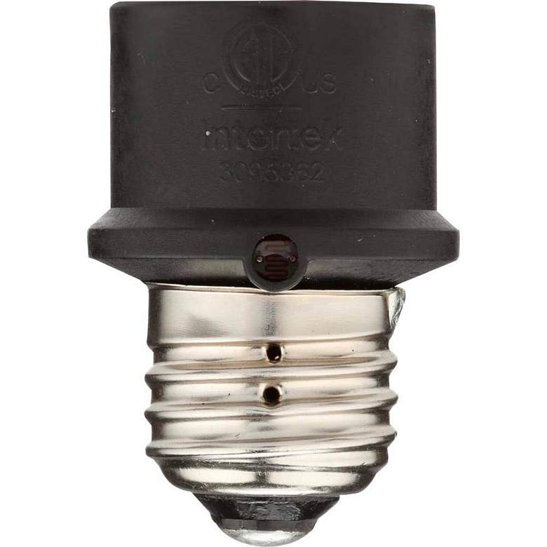 Image 1 Indoor or Outdoor Black Dusk to Dawn Light Control Socket
