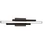 3_Indra 24" Wide Black LED Vanity Bath Light w/ White Acrylic