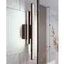 2_Indra 24" Wide Black LED Vanity Bath Light w/ White Acrylic