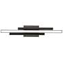 4_Indra 24" Wide Black LED Vanity Bath Light w/ White Acrylic more views