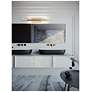5_Indra 24" Wide Satin Brass LED Bath Vanity Light more views