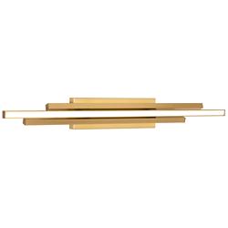 Indra 36" Wide Satin Brass LED Bath Light