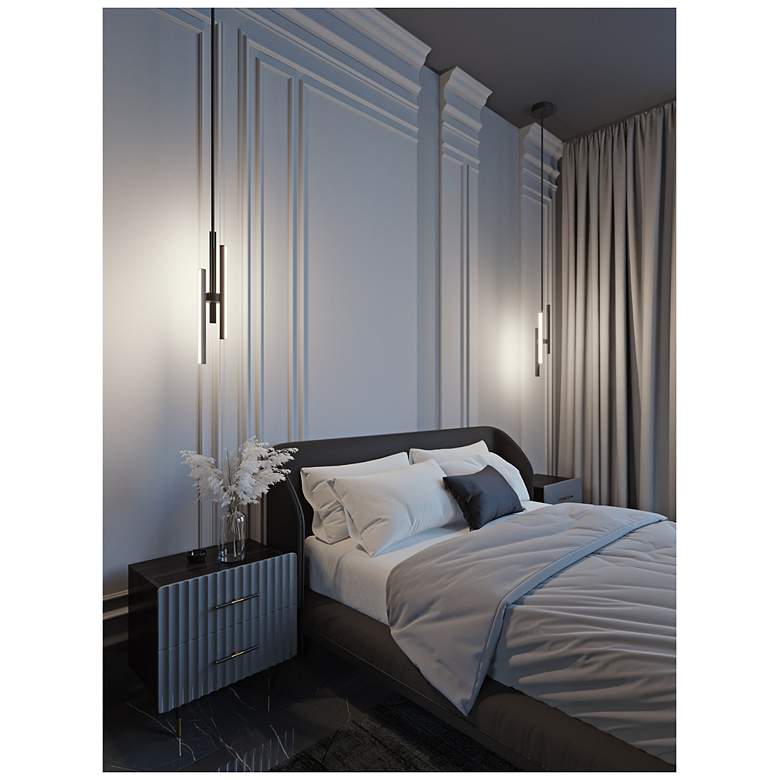 Image 4 Indra 4" LED Pendant - Black more views