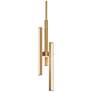 3_Indra 4" Satin Brass LED Pendant more views