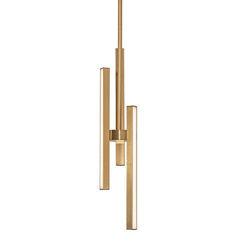 Image 4 Indra 4" Satin Brass LED Pendant more views