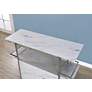Indra 47 1/4" Wide White Wood Multi-Storage Bar Table