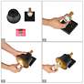 6_Indus 1-Light 5.9" Wide Black and Gold Bath Light more views