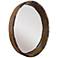 Industria Mango Wood 30" Round Wall Mirror