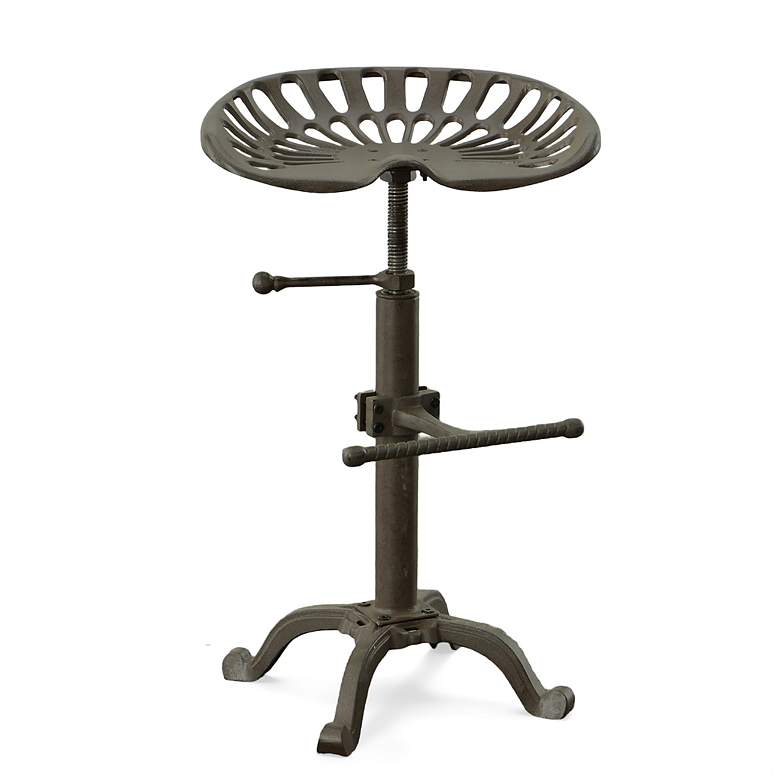 Image 2 Industrial Adjustable Tractor Seat Barstool