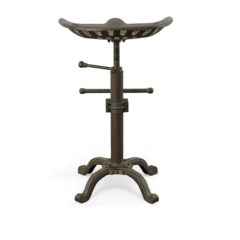 Image 6 Industrial Adjustable Tractor Seat Barstool more views