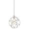 Industrial Atom 8" Wide Brushed Nickel Orb Mini Pendant