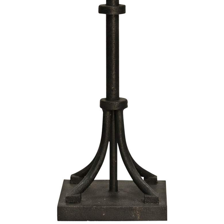 Image 4 Industrial Bronze Iron Table Lamp with Beige Hardback Shade more views