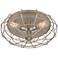 Industrial Cage 8 1/2" High Ceiling Light with Edison Bulbs