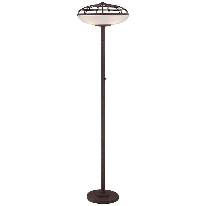 Image 1 Industrial Cage Light Blaster&#8482; Torchiere Floor Lamp