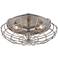 Industrial Cage Nickel 8 1/2" High Ceiling Light Fixture